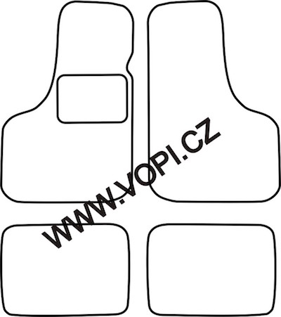 Autokoberce Fiat 126 1972 - 2000 Colorfit (1378)